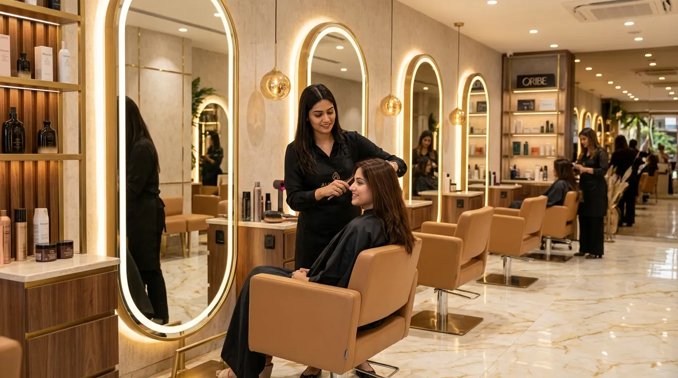 Divisha's Unisex Salon Luxury Interior and Hair Styling